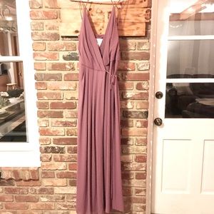 David’s Bridal mauve bridesmaid dress worn once, size 14